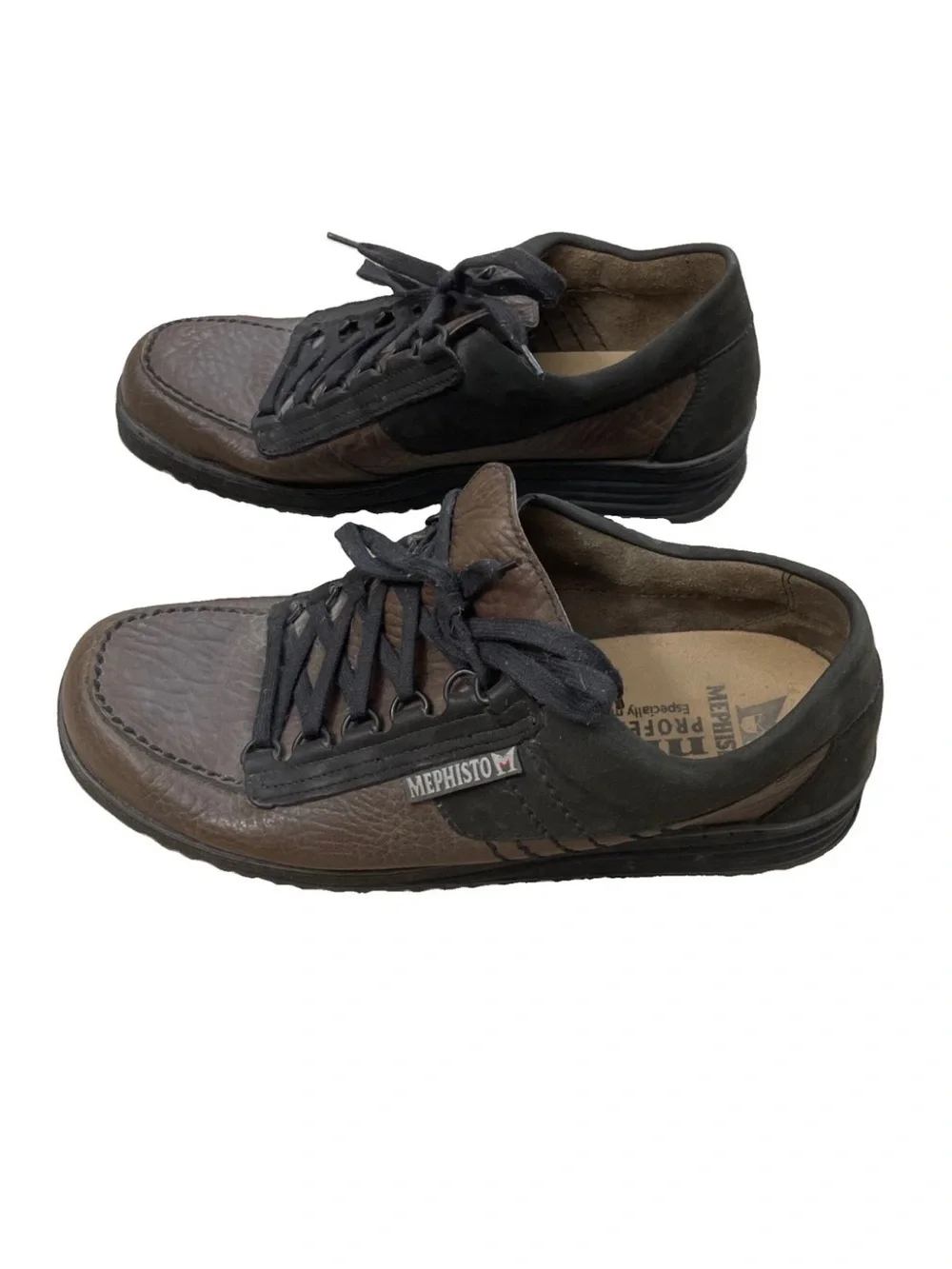 Mephisto Rainbow Leather Oxford Sneakers Men’s Size 10 Dark Brown/Black